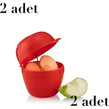 2 Adet Elma Saklama Kabı Qlux Elma Saklama Taşıma Kabı Ev Okul Kamp Piknik L-00397 Bpa Içermez