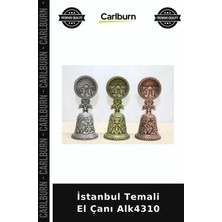 Carlburn Özel Üretim Hediyelik Hatıra Dekoratif Koleksiyon Aksesuar Istanbul Temali El Çanı ALK4310