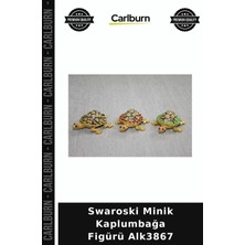 Carlburn Özel Üretim Koleksiyon Dekoratif Figür Şık Swaroski Minik Kaplumbağa Figürü ALK3867