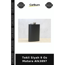 Carlburn Özel Üretim Ceplik Aksesuar Erkek Hediye Tekli Siyah 9 Oz Matara ALK3897