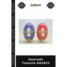 Carlburn Özel Üretim Dekoratif Hediyelik Kristal Salon Swaroski Yumurta ALK3823