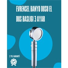 Maison Luré Su Tasarruflu Kolay Kurulumlu El Duş Başlığı Duş Sistemi
