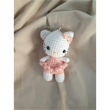 On Marifet Yün ve Hobi Dünyası Amigurumi Örgü Anahtarlık Hello Kitty