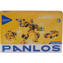 Blueb P626006- Dönüşen Robotlar Block Oyuncak-Kırmızı