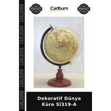 Carlburn Özel Üretim Ofis Aksesuarı Masaüstü Dekor Hediyelik Eşya Coğrafi Obje Dekoratif Dünya Küre SL319-A