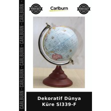 Carlburn Özel Üretim Ofis Hediyelik Masaüstü Aksesuar Dekoratif Dünya Küre SL339-F