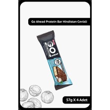 Ülker Go Ahead High Protein Bar - Sütlü Çikolatalı ve Hindistan Cevizli - 57 Gram - 4 Adet