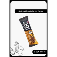 Ülker Go Ahead High Protein Bar - Sütlü Çikolatalı ve Yer Fıstıklı - 57 Gram - 4 Adet