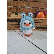 On Marifet Yün ve Hobi Dünyası Amigurumi Örgü Oyuncak Şapkalı Ördek Minik Ördek