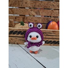 On Marifet Yün ve Hobi Dünyası Amigurumi Örgü Oyuncak Şapkalı Ördek Minik Ördek