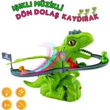 Duman Işıklı Müzikli Dön Dolaş Dinozor Kaydırağı