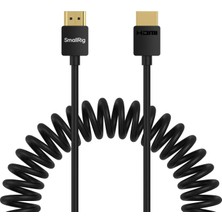 Smallrig 4963 Sarmal HDMI Veri Kablosu (A'dan A'ya)