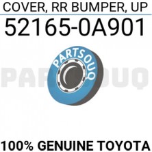 TŞT Toyota Corolla Cross 2022-2024 Arka Tampon Çeki Demiri Kapağı Üst Siyah (Tw) (Oem No (521620A020))