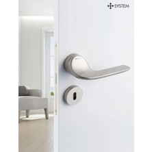 Elovias System Fortuna Kapı Kolu Nikel Saten (HA136RO12 NB)