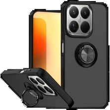 Xiaomi Mi 15T Montreal Yüzüklü Silikon Kapak - Siyah