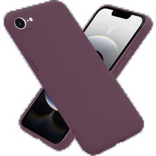 Apple iPhone 16E Kılıf First Silikon - Mürdüm