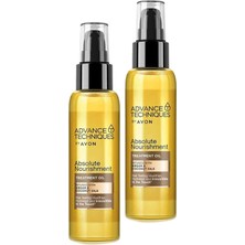 Advance Techniques Argan ve Hindistan Cevizi Yağı Içeren Saç Bakım Yağı 100 Ml. Ikili Set