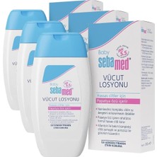 Baby Yoğun Nemlendirici ve Rahatlatıcı Etkili Bebek Vücut Bakım Losyonu 200 ml (3 Paketi)