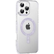 Joko Apple iPhone 16 Pro Max Move Taşlı Magsafe Kapak - Lila