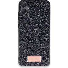 Onegif Samsung Galaxy A05 Bright Simli Kapak - Siyah