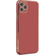 Apple iPhone 11 Pro Max Kılıf Volet Silikon - Kırmızı