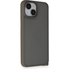 Apple iPhone 14 Kılıf Elegant Kapak - Titan Gri