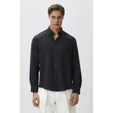 Network 1098295 Erkek Comfort Fit Lacivert Jakarlı Gömlek