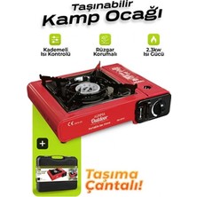 Efnaz Style Portatif Kamp Ocağı 2.3kw | Taşınabilir Tekli Gazlı Ocak | Rüzgar Geçirmez