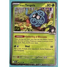 Pokemon TCG Ascended Heroes Erika's Tangela 007/217 Tek Kart Koleksiyonluk Orijinal Kart Cosmo Holo Promo