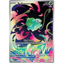 Pokemon TCG Bulbasaur 133/132 Illustration Rare Megen Lisanslı Oyun Kartı