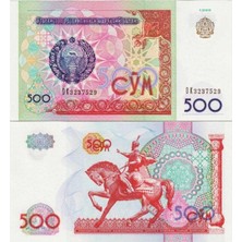 Emir Koleksiyon Coin & Paper Collection Özbekistan 500 Som 1999 Çil Kondisyon.