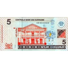 Emir Koleksiyon Coin & Paper Collection Suriname 5 Dolar Çil