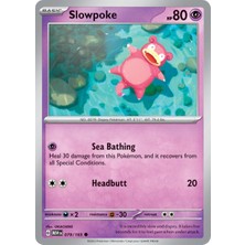 Pokemon TCG Slowpoke 79/165 Common Lisanslı Oyun Kartı SV151