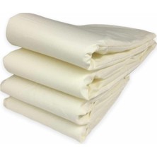 Odea Bebek ÖZEL%100 Pamuklu Montessori Beşik Kenar Koruma, 100X200 Cm, 4 Parça, Ekru Krem