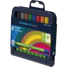 Odea Schneider Link It Fineliner (Keçeli Kalem ile 1,0 mm Çizgi Kalınlığı, Kolayca Birleştirin ve Isteğe Göre Kombine Edilebilir) 8er Pack