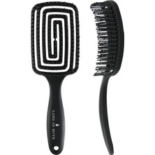 Odea Land Of Myth - LOM1271 Üç Boyutlu Esnek Saç Açma ve Tarama Fırçası, Flexible Pro Brush (Siyah)
