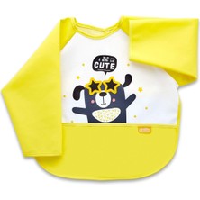 Mythriva Babyjem Poli Muşamba Kollu Önlük (Sarı)