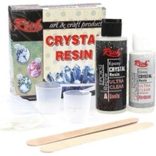 Mythriva Rich Epoxy Crystal Resin Ultra Clear, 130 + 65 Cc, Şeffaf, Reçine ve Sertleştirici Seti