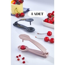 Mythriva Tanemce 4 Adet Çekirdek Çıkarma Aparatı - Yeşil Siyah Zeytin, Vişne, Kiraz Çekirdeği Çıkarıcı