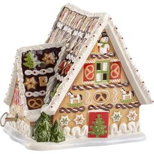 Mythriva Villeroy ve Boch Christmas Toys Müzik Kutusu "zencefilli Çörek Evi", Porselen, Beyaz/bej