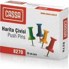 Mythriva Cassa 8270 Harita Çivisi Renkli 5 Kutu 100 Adet