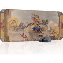 Mythriva Tr Ortaçağ Sanat Oyuncu Gaming Mouse Pad Kauçuk Kaymaz Taban Mousepad (V1, 70X30 Xl)