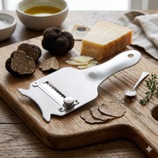 Mythriva Paslanmaz Çelik Trüf ve Parmesan Dilimleyici, Ayarlanabilir Bıçak, Gümüş, Mutfak Rendesi