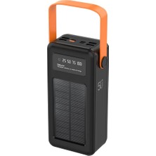 Mythriva Tr Acl 50000 Mah Powerbank Göstergeli Powerbank Solar Fenerli Güneş Enerjili 50000 Powerbank
