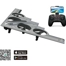 Mythriva Tr Uzaktan Kumandalı Kameralı Drone Uçak Iha Takla Atabilen Güçlü Strafor Helikopter Şarjlı, Çok Renkli