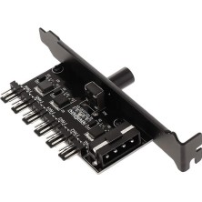 Mythriva Tr 6 Port Fan Çoğaltıcı Hız Kontrol Kartı Molex Güç Giriş Soketi 12V