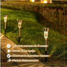 Mythriva Tr Menfry Gün Işığı Sarı Ledli Solar Güneş Enerjili Bahçe Lambası 1 Li Metal Gövdeli