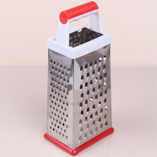 Mythriva Tr C 4 Yüzeyli Metal Mutfak Rendesi, Plastik Tutacaklı (Kırmızı)