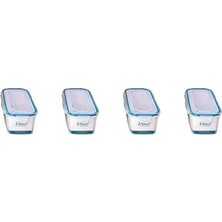 Mythriva Tr Hava Sızdırmaz Contalı Bakliyat Saklama Kabı 1,25 Lt 4 Lü Set