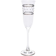 Mythriva Tr Flut Şampanya Kadehi, 6 Parça Set, Pera Platin